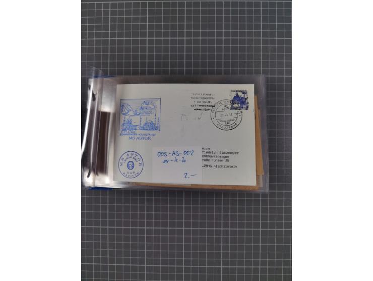 1891/1935, Sammlung “OST-ASIATISCHE HAUPTLINIE” bzw. “OST ASIATISCHE LINIE” mit über 90 Briefen, Karten und Ganzsachen. Dabei