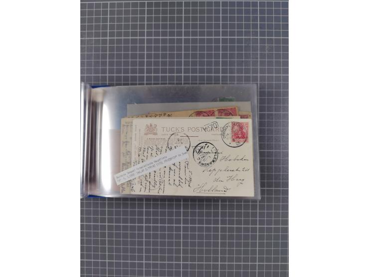 1891/1935, Sammlung “OST-ASIATISCHE HAUPTLINIE” bzw. “OST ASIATISCHE LINIE” mit über 90 Briefen, Karten und Ganzsachen. Dabei