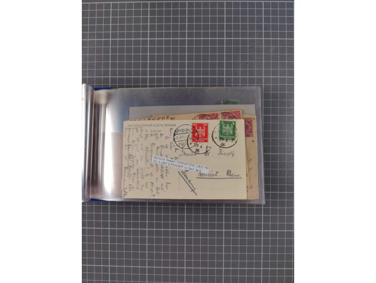 1891/1935, Sammlung “OST-ASIATISCHE HAUPTLINIE” bzw. “OST ASIATISCHE LINIE” mit über 90 Briefen, Karten und Ganzsachen. Dabei