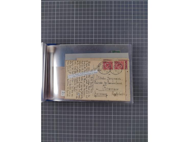 1891/1935, Sammlung “OST-ASIATISCHE HAUPTLINIE” bzw. “OST ASIATISCHE LINIE” mit über 90 Briefen, Karten und Ganzsachen. Dabei