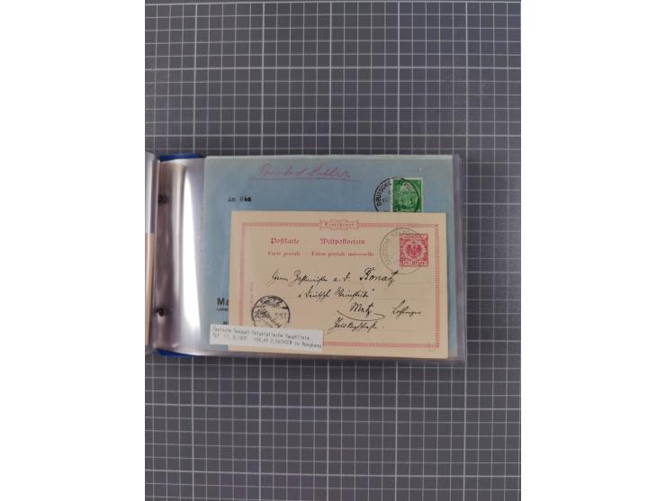 1891/1935, Sammlung “OST-ASIATISCHE HAUPTLINIE” bzw. “OST ASIATISCHE LINIE” mit über 90 Briefen, Karten und Ganzsachen. Dabei