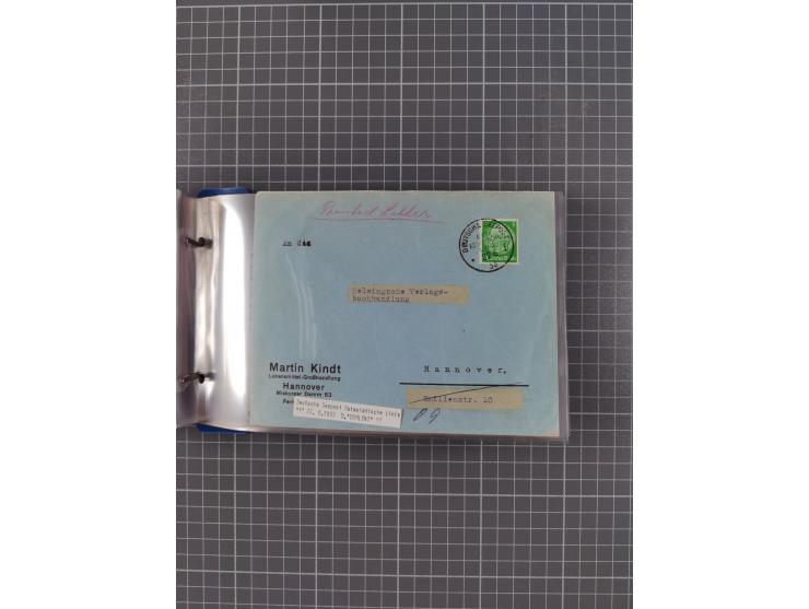 1891/1935, Sammlung “OST-ASIATISCHE HAUPTLINIE” bzw. “OST ASIATISCHE LINIE” mit über 90 Briefen, Karten und Ganzsachen. Dabei