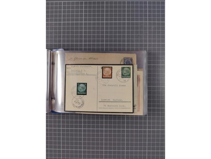 1891/1935, Sammlung “OST-ASIATISCHE HAUPTLINIE” bzw. “OST ASIATISCHE LINIE” mit über 90 Briefen, Karten und Ganzsachen. Dabei