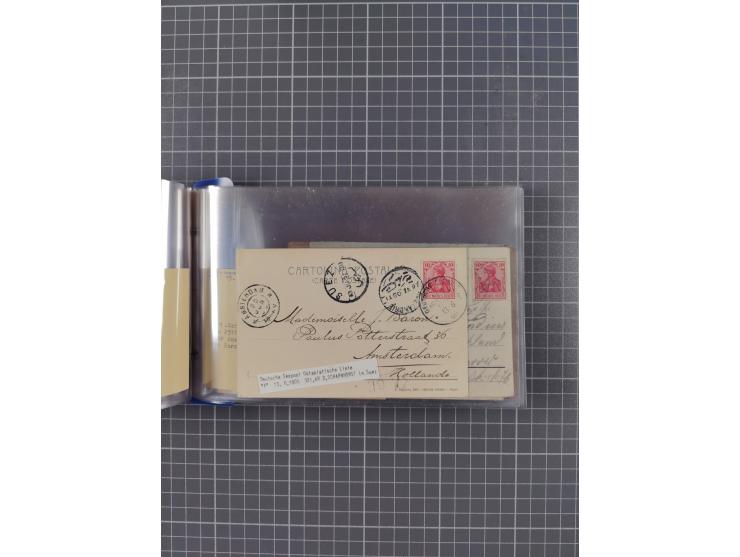 1891/1935, Sammlung “OST-ASIATISCHE HAUPTLINIE” bzw. “OST ASIATISCHE LINIE” mit über 90 Briefen, Karten und Ganzsachen. Dabei