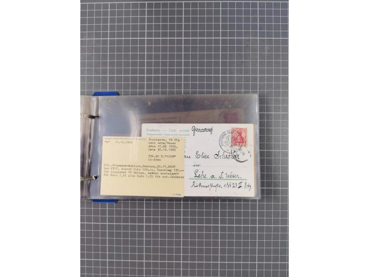 1891/1935, Sammlung “OST-ASIATISCHE HAUPTLINIE” bzw. “OST ASIATISCHE LINIE” mit über 90 Briefen, Karten und Ganzsachen. Dabei