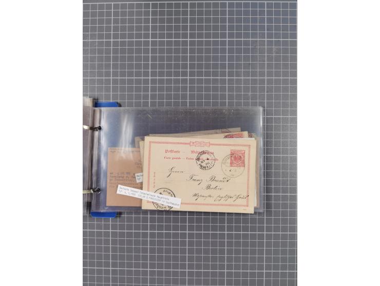 1891/1935, Sammlung “OST-ASIATISCHE HAUPTLINIE” bzw. “OST ASIATISCHE LINIE” mit über 90 Briefen, Karten und Ganzsachen. Dabei