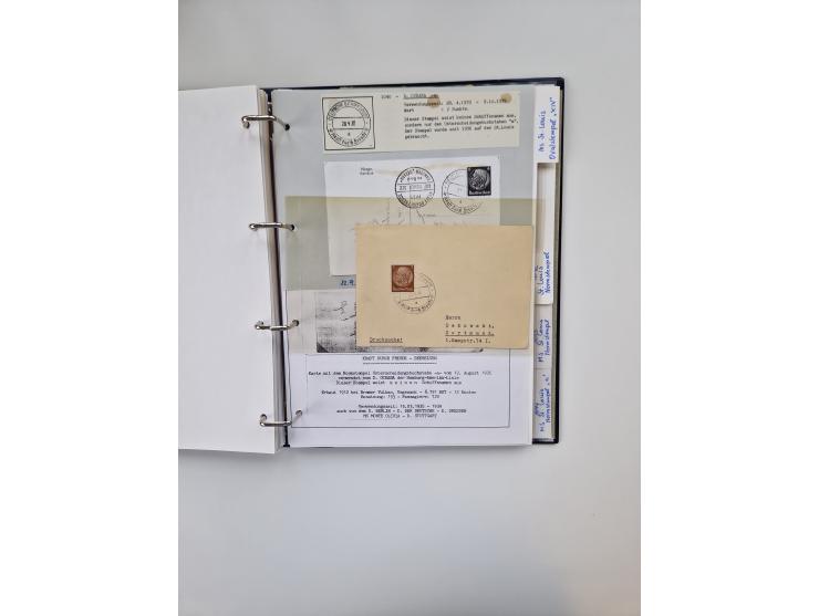 1934/39, interessante Sammlung “Kraft durch Freude” des NORDD. LLYOD BREMEN mit über Briefen, Karten und GSK. Dazu Menükarten