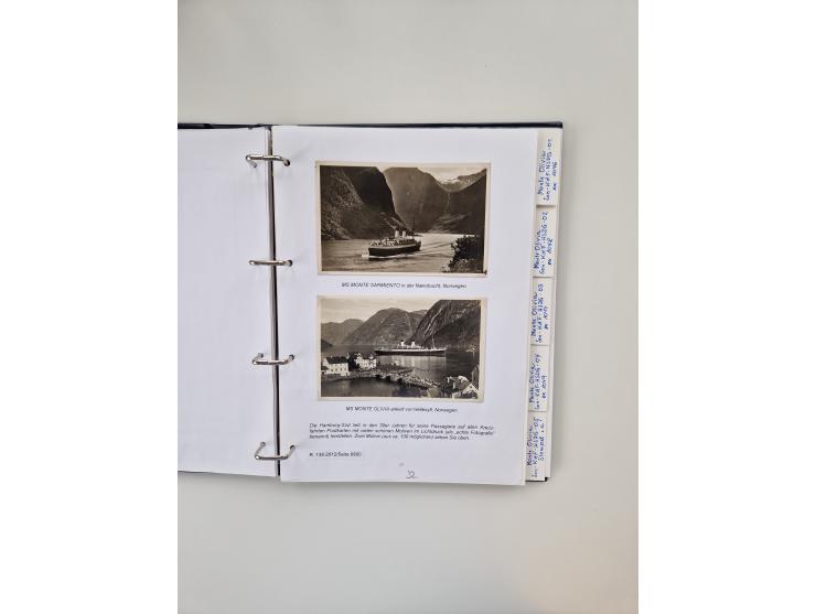 1934/39, interessante Sammlung “Kraft durch Freude” des NORDD. LLYOD BREMEN mit über Briefen, Karten und GSK. Dazu Menükarten