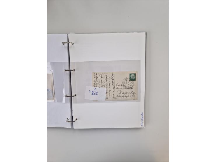 1934/39, interessante Sammlung “Kraft durch Freude” des NORDD. LLYOD BREMEN mit über Briefen, Karten und GSK. Dazu Menükarten