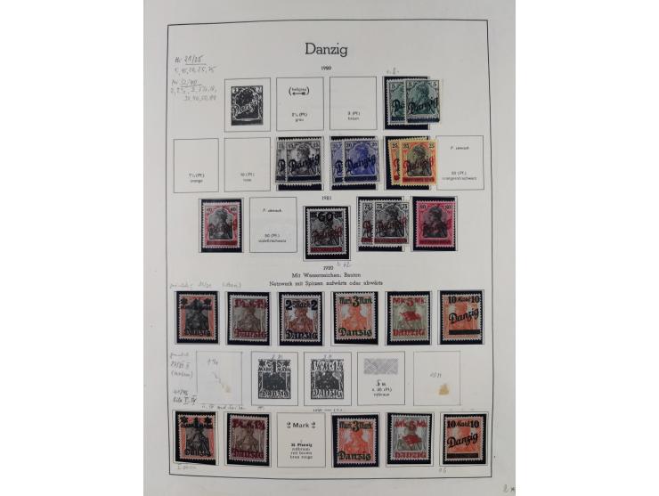 1920/39, meist postfrische/ungebrauchte Sammlung ab Mi.1-15, inkl. Dienstmarken, dabei viele, meist postfrische, komplette Sä