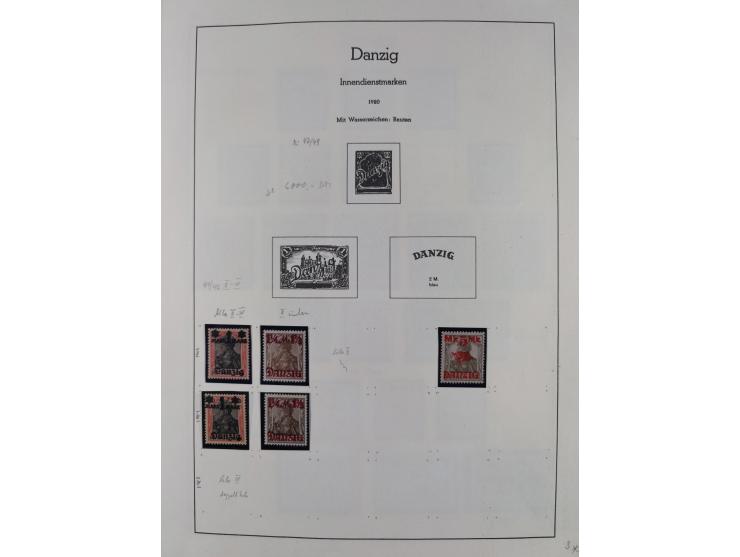 1920/39, meist postfrische/ungebrauchte Sammlung ab Mi.1-15, inkl. Dienstmarken, dabei viele, meist postfrische, komplette Sä