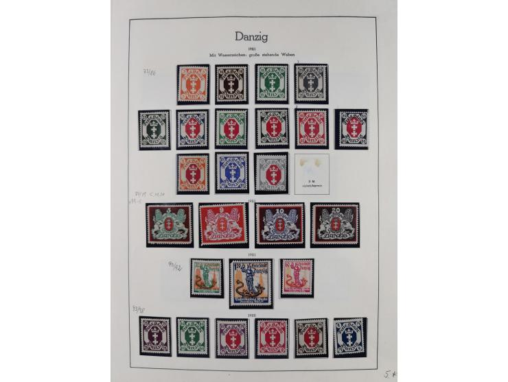 1920/39, meist postfrische/ungebrauchte Sammlung ab Mi.1-15, inkl. Dienstmarken, dabei viele, meist postfrische, komplette Sä