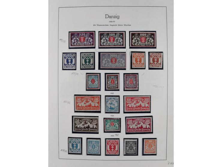 1920/39, meist postfrische/ungebrauchte Sammlung ab Mi.1-15, inkl. Dienstmarken, dabei viele, meist postfrische, komplette Sä