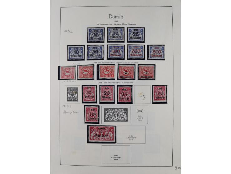 1920/39, meist postfrische/ungebrauchte Sammlung ab Mi.1-15, inkl. Dienstmarken, dabei viele, meist postfrische, komplette Sä