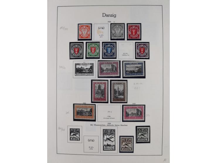 1920/39, meist postfrische/ungebrauchte Sammlung ab Mi.1-15, inkl. Dienstmarken, dabei viele, meist postfrische, komplette Sä