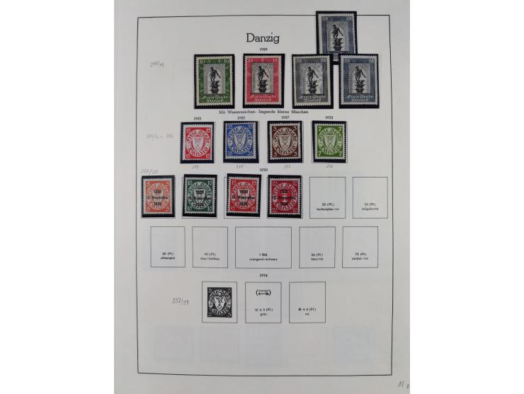 1920/39, meist postfrische/ungebrauchte Sammlung ab Mi.1-15, inkl. Dienstmarken, dabei viele, meist postfrische, komplette Sä