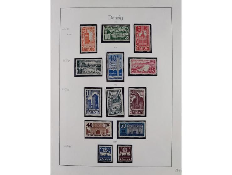 1920/39, meist postfrische/ungebrauchte Sammlung ab Mi.1-15, inkl. Dienstmarken, dabei viele, meist postfrische, komplette Sä