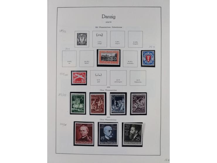 1920/39, meist postfrische/ungebrauchte Sammlung ab Mi.1-15, inkl. Dienstmarken, dabei viele, meist postfrische, komplette Sä