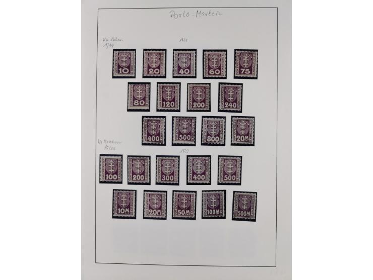 1920/39, meist postfrische/ungebrauchte Sammlung ab Mi.1-15, inkl. Dienstmarken, dabei viele, meist postfrische, komplette Sä