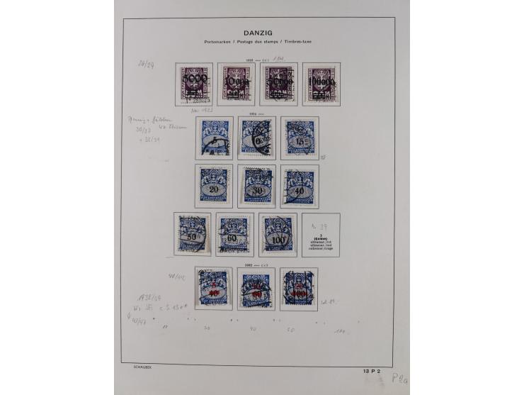 1920/39, meist gestempelte Sammlung ab Aufdruckausgaben, inkl. Dienstmarken, dabei komplette Sätze, Block 1-3, Dienstmarken, 