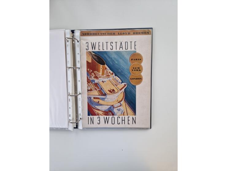 1928/34, kleine Sammlung “DASP BREMEN-NEW YORK” mit den Dampfern “Bremen”, “Columbus” und “Europa” &nbsp;mit 16 Briefen, Kart