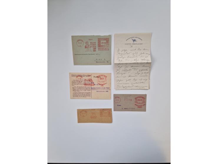 1926/70 (ca.), interessante Sammlung “Absenderfreistempel der Reedereien” mit ca. 140 Briefen/Karten inkl. Doubletten und etl