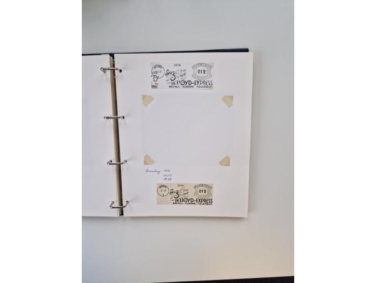 1926/70 (ca.), interessante Sammlung “Absenderfreistempel der Reedereien” mit ca. 140 Briefen/Karten inkl. Doubletten und etl