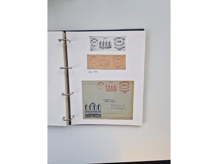 1926/70 (ca.), interessante Sammlung “Absenderfreistempel der Reedereien” mit ca. 140 Briefen/Karten inkl. Doubletten und etl