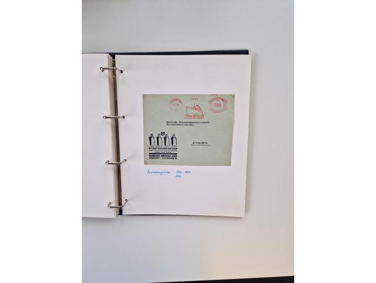 1926/70 (ca.), interessante Sammlung “Absenderfreistempel der Reedereien” mit ca. 140 Briefen/Karten inkl. Doubletten und etl