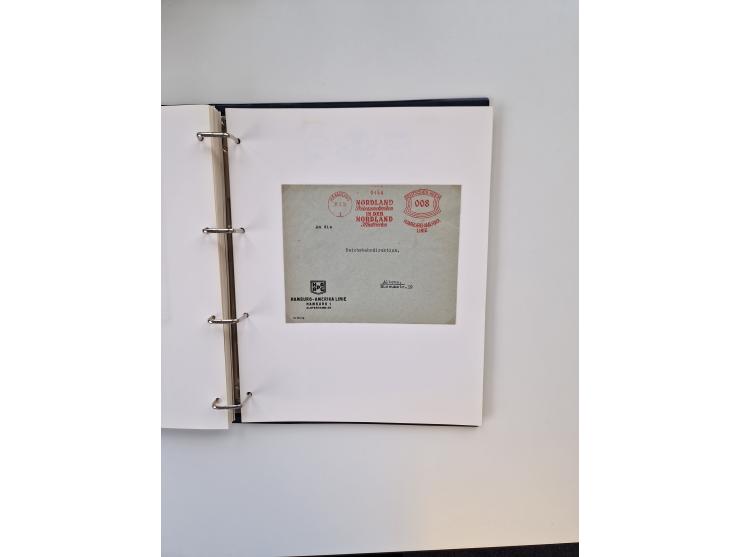 1926/70 (ca.), interessante Sammlung “Absenderfreistempel der Reedereien” mit ca. 140 Briefen/Karten inkl. Doubletten und etl