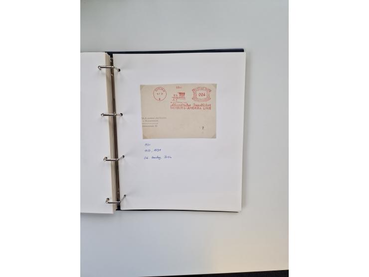 1926/70 (ca.), interessante Sammlung “Absenderfreistempel der Reedereien” mit ca. 140 Briefen/Karten inkl. Doubletten und etl