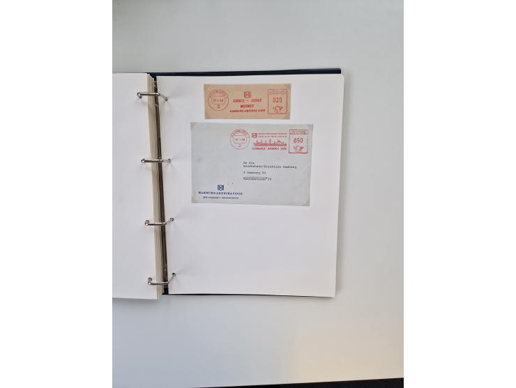 1926/70 (ca.), interessante Sammlung “Absenderfreistempel der Reedereien” mit ca. 140 Briefen/Karten inkl. Doubletten und etl