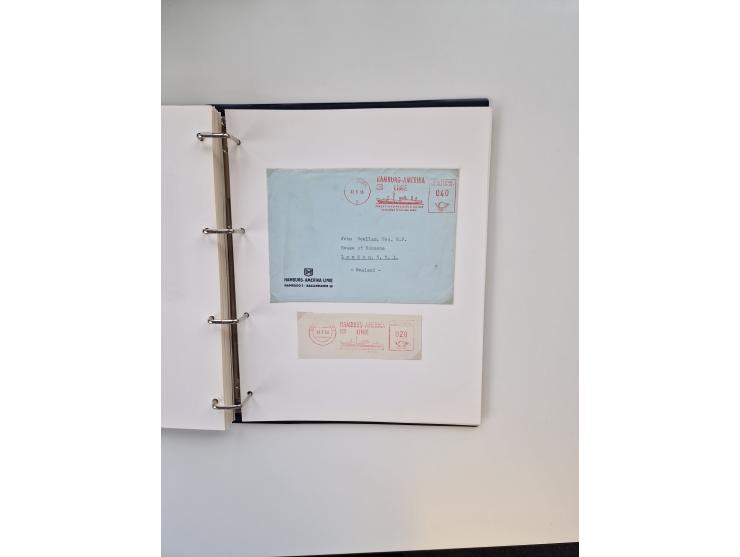 1926/70 (ca.), interessante Sammlung “Absenderfreistempel der Reedereien” mit ca. 140 Briefen/Karten inkl. Doubletten und etl