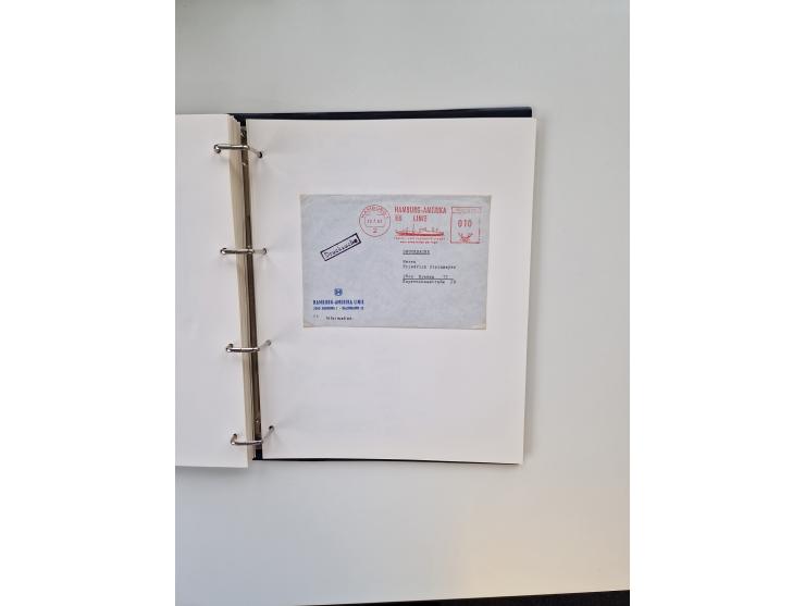 1926/70 (ca.), interessante Sammlung “Absenderfreistempel der Reedereien” mit ca. 140 Briefen/Karten inkl. Doubletten und etl
