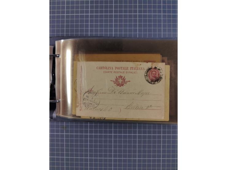 Italien: 1899/1939, interessante Sammlung der Inlands-Schiffspost mit ca. 100 Karten und GSK, dabei viele verschiedene und kl