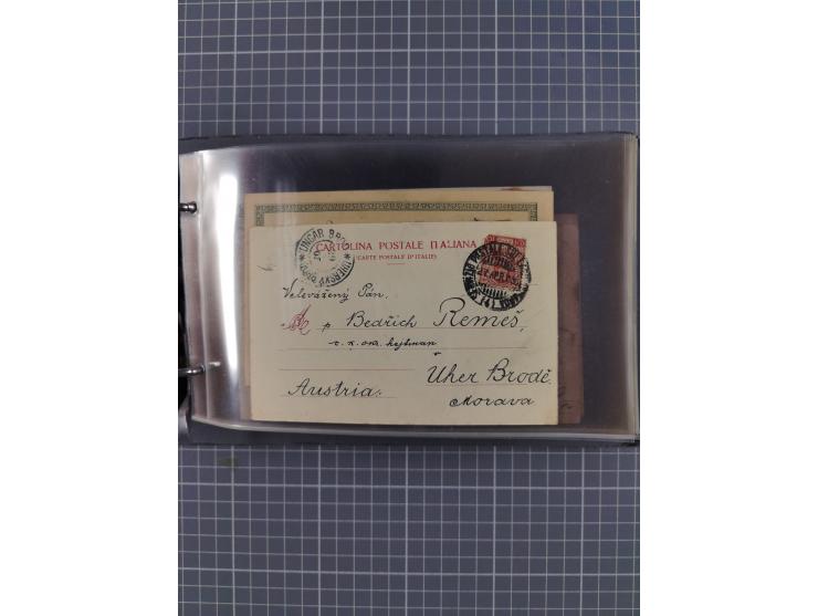 Italien: 1899/1939, interessante Sammlung der Inlands-Schiffspost mit ca. 100 Karten und GSK, dabei viele verschiedene und kl