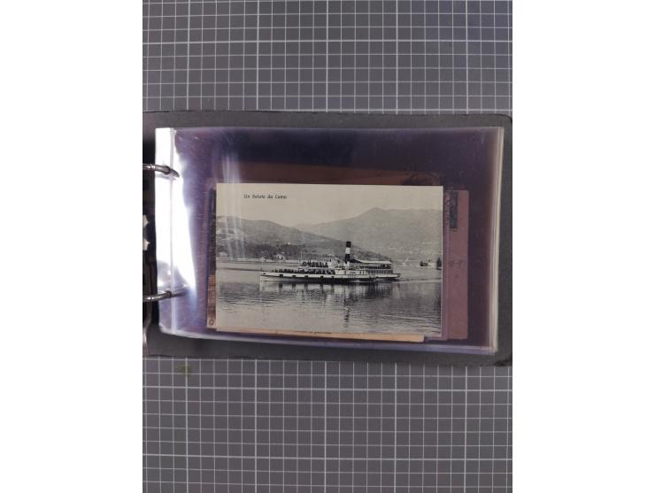 Italien: 1899/1939, interessante Sammlung der Inlands-Schiffspost mit ca. 100 Karten und GSK, dabei viele verschiedene und kl