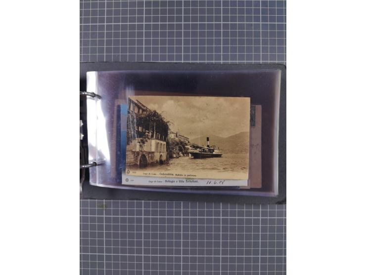 Italien: 1899/1939, interessante Sammlung der Inlands-Schiffspost mit ca. 100 Karten und GSK, dabei viele verschiedene und kl