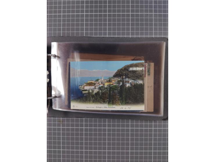 Italien: 1899/1939, interessante Sammlung der Inlands-Schiffspost mit ca. 100 Karten und GSK, dabei viele verschiedene und kl