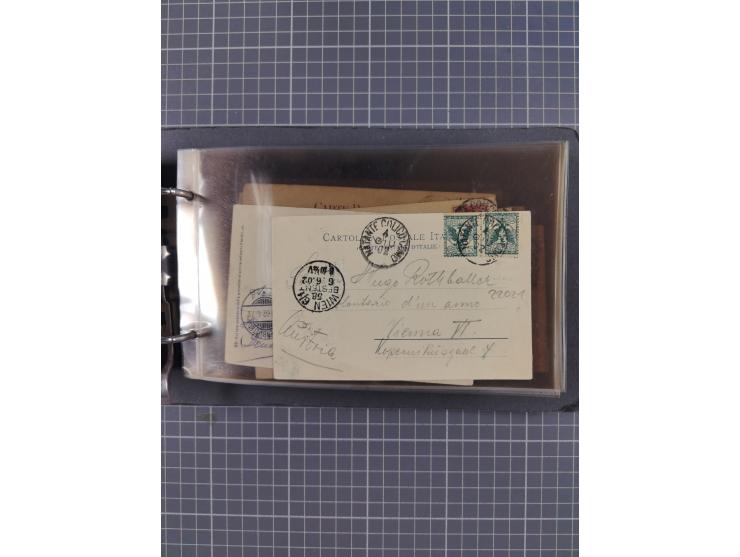 Italien: 1899/1939, interessante Sammlung der Inlands-Schiffspost mit ca. 100 Karten und GSK, dabei viele verschiedene und kl