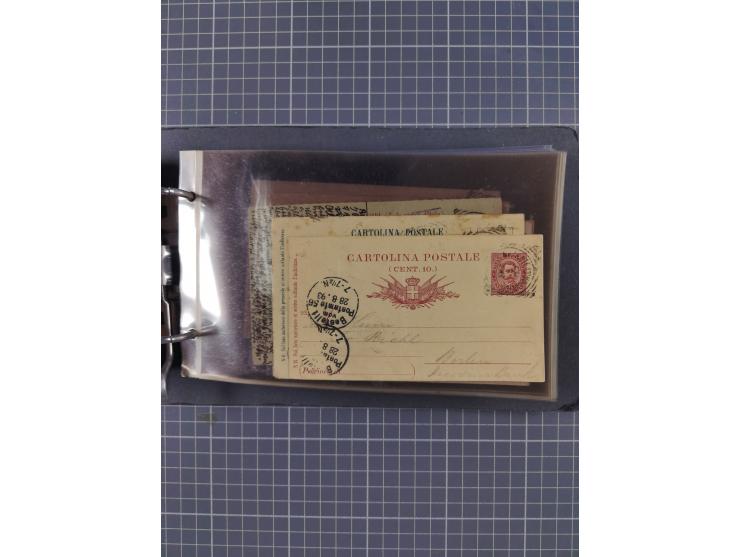 Italien: 1899/1939, interessante Sammlung der Inlands-Schiffspost mit ca. 100 Karten und GSK, dabei viele verschiedene und kl