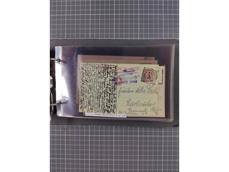 Italien: 1899/1939, interessante Sammlung der Inlands-Schiffspost mit ca. 100 Karten und GSK, dabei viele verschiedene und kl