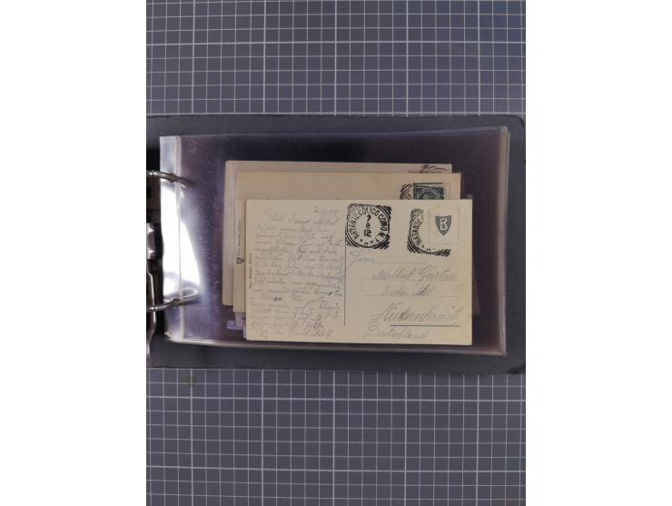 Italien: 1899/1939, interessante Sammlung der Inlands-Schiffspost mit ca. 100 Karten und GSK, dabei viele verschiedene und kl