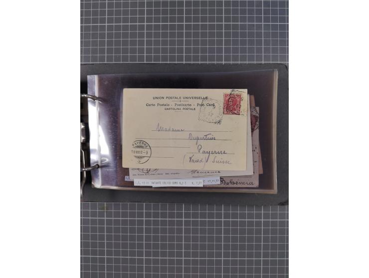 Italien: 1899/1939, interessante Sammlung der Inlands-Schiffspost mit ca. 100 Karten und GSK, dabei viele verschiedene und kl