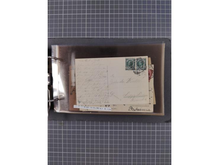 Italien: 1899/1939, interessante Sammlung der Inlands-Schiffspost mit ca. 100 Karten und GSK, dabei viele verschiedene und kl