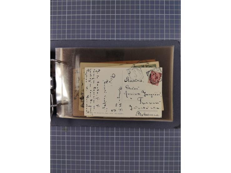 Italien: 1899/1939, interessante Sammlung der Inlands-Schiffspost mit ca. 100 Karten und GSK, dabei viele verschiedene und kl