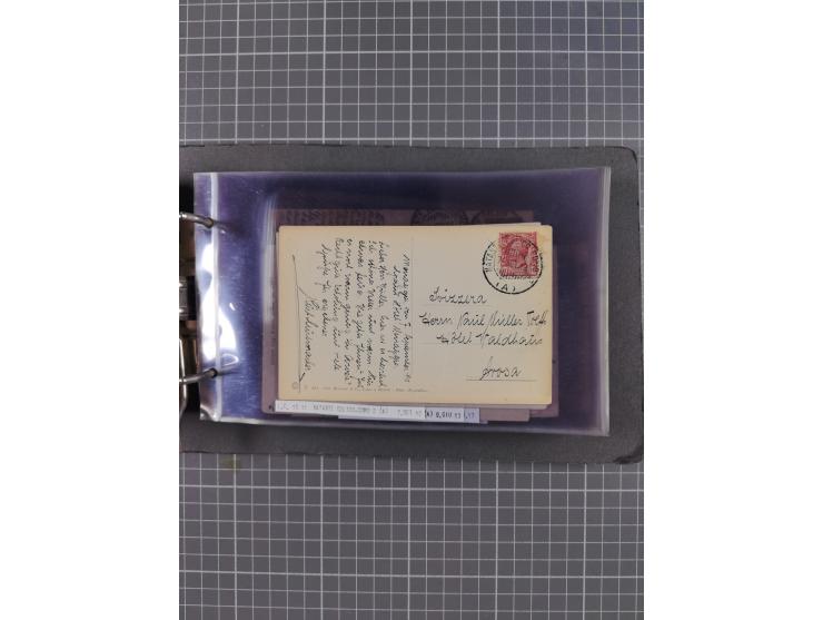 Italien: 1899/1939, interessante Sammlung der Inlands-Schiffspost mit ca. 100 Karten und GSK, dabei viele verschiedene und kl