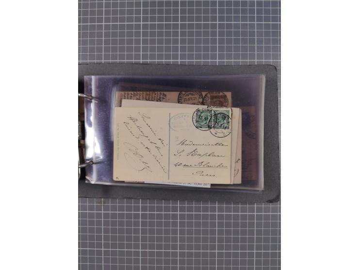Italien: 1899/1939, interessante Sammlung der Inlands-Schiffspost mit ca. 100 Karten und GSK, dabei viele verschiedene und kl
