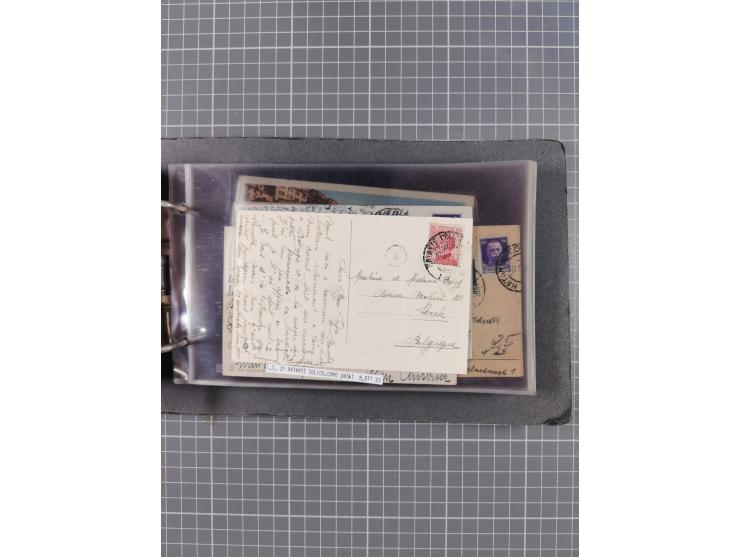 Italien: 1899/1939, interessante Sammlung der Inlands-Schiffspost mit ca. 100 Karten und GSK, dabei viele verschiedene und kl