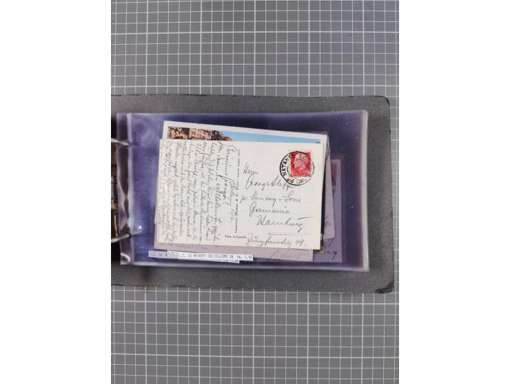Italien: 1899/1939, interessante Sammlung der Inlands-Schiffspost mit ca. 100 Karten und GSK, dabei viele verschiedene und kl